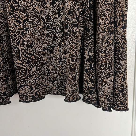 90s grudge/whimsy goth Briggs New York paisley skirt - Picture 3 of 4